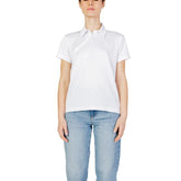 Blauer White Polyester T-Shirt